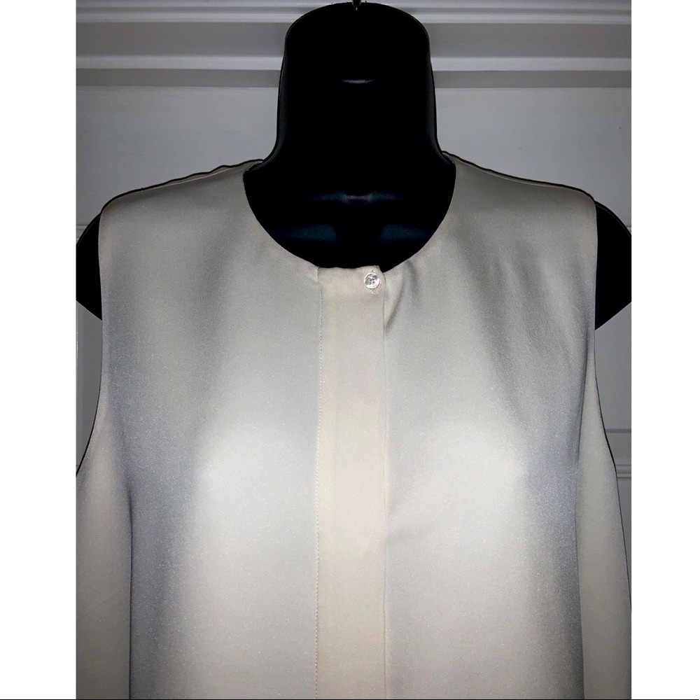 Theory silk sleeveless blouse